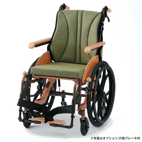 日進医療器】木製6輪車いす MOKURIN（モクリン） 【車椅子販売のお店 YUA】